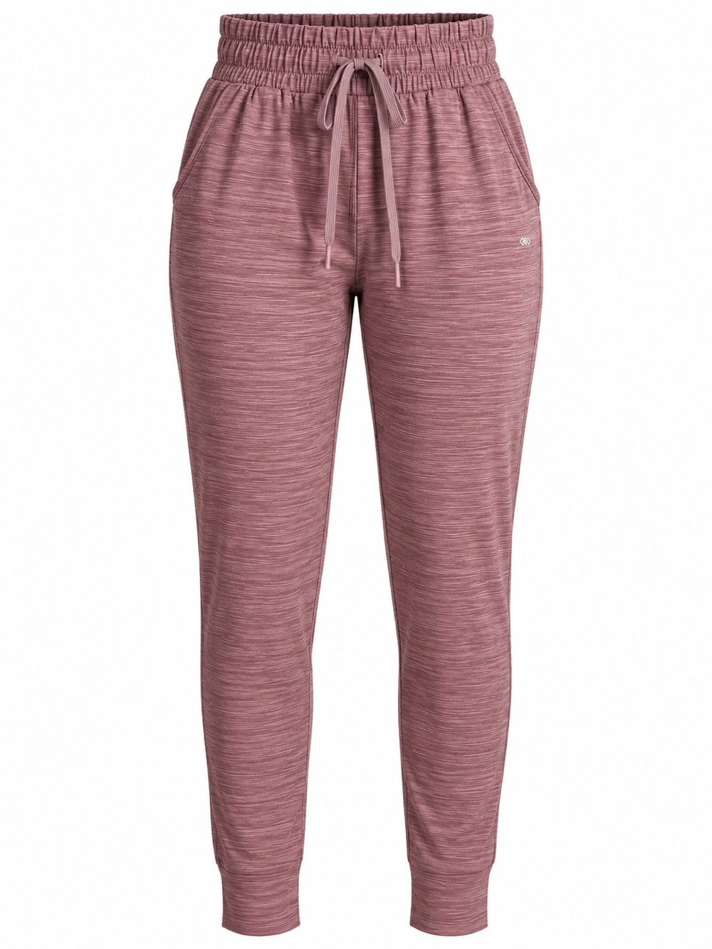 LEG3ND Women’s Drawstring Jogger Pants - Dusty Rose, athleisure, Gorpcore